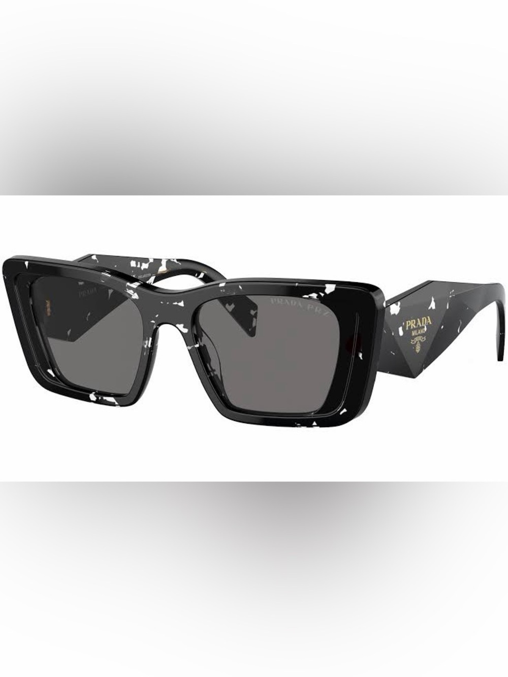 NEW Prada PR 08YS
15S5Z1 Black Crystal Tortoise / Dark Grey Polarized Sunglasses